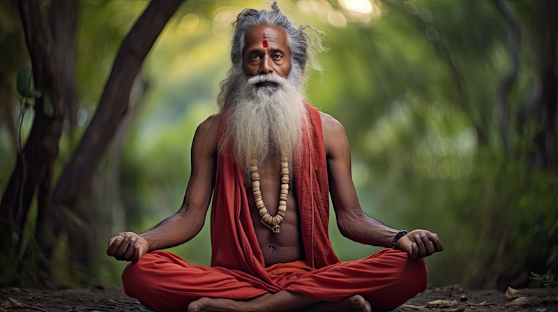 Man meditating for stress relief
