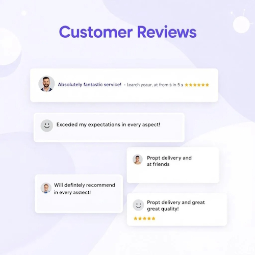 Happy customer giving testimonial
