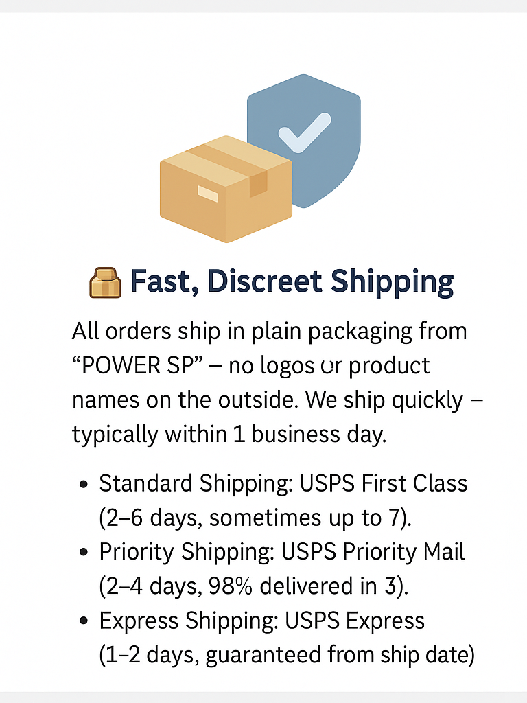 Discreet shipping and satisfaction guarantee illustration